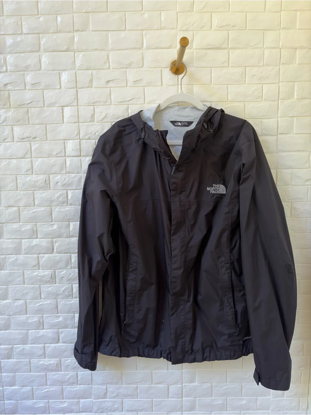 The North Face Black Hooded Rain Jacket